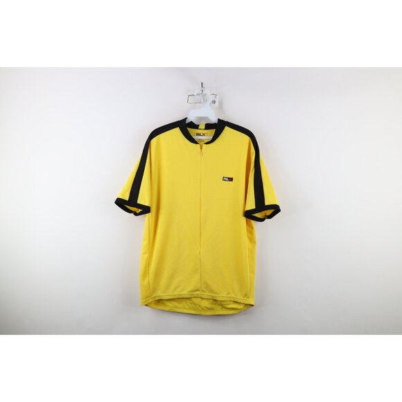 Vtg 90s Polo Sport Ralph Lauren RLX Mens Large Reflective Cycling Bicycle Jersey - Picture 1 of 16